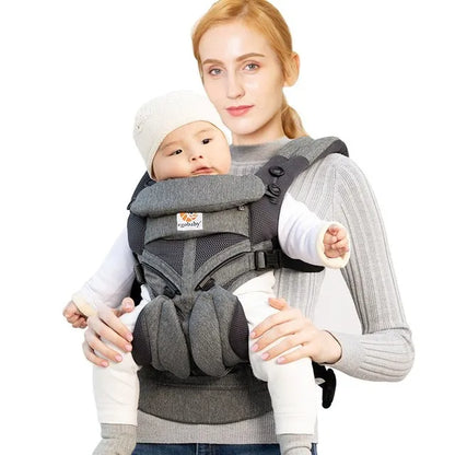 Egobaby Breeze Canguru ergonômico na frente e nas costas Baby Carrier, Sling infantil, envoltório de mochila, suspensórios recém-nascidos, 0-36 meses