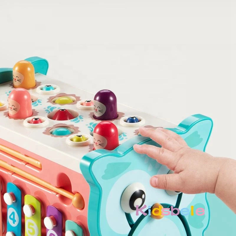 Montessori martelos brinquedos, Jogos de pesca, motricidade fina, atividades infantis, aprendizado precoce do bebê, brinquedo educativo, 8 em 1